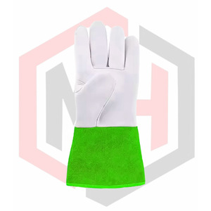 Gants de travail en cuir de vachette de qualité supérieure avec manchette de sécurité étendue - Product Image 6
