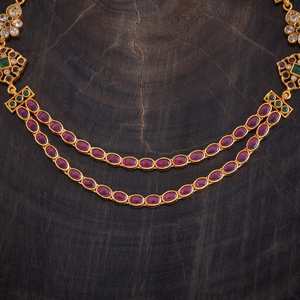 Silver Temple Fashion Layered Necklace 173311 - Product Image 3