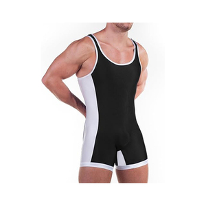 Singlet Wrestling Custom Logo Sublimación Ropa deportiva Levantamiento de pesas Youth Singlet Suite - Product Image 4