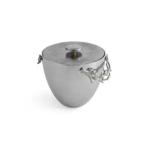 ถังน้ำแข็งบาร์หรูหรา ถังน้ำแข็งสแตนเลสพรีเมียม ถังน้ำแข็งพรีเมียมสำหรับงานสังสรรค์ พร้อมหูจับทองแดง Zahid Exports - Product Image 5