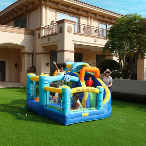Castillo <span class=keywords><strong>Inflable</strong></span> con Tobogán, Listo para Enviar, 840D Oxford, para Jardín, con Certificación EN71 y ASTM, para Niños, Pequeño - Product Image 1