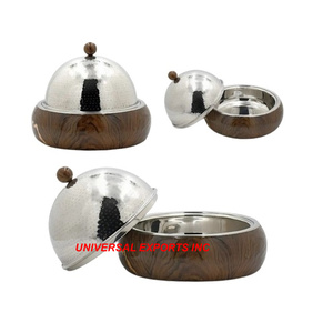 หม้ออุ่นอาหารทำจากไม้หม้อตุ๋นทำด้วยมือทำจากเรซินไม้ - Product Image 2