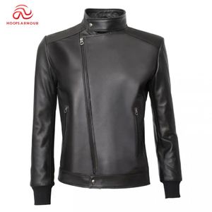 2025 automne hiver fourrure cuir chaud veste manteaux pour hommes Logo personnalisé haute qualité en cuir PU hommes vestes - Product Image 1