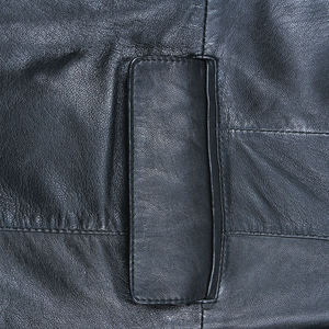 Chaqueta Bomber de Cuero Formal para Hombre, Mangas Completas, Ligera, Cálida para Invierno, 100% Algodón, Cierre de Cremallera, Ecológica, Doble Frente - Product Image 4