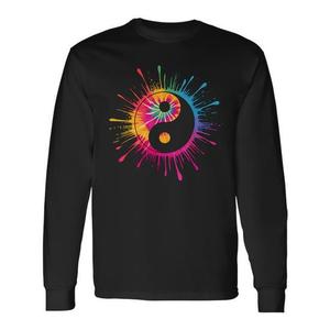 T-shirt a maniche lunghe tie-dye Yin Yang - Prodotto promozionale - Product Image 1