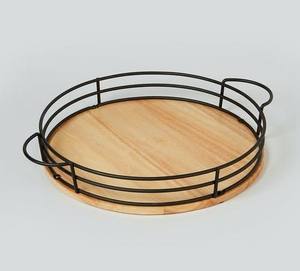 Excellent plateau de service en bois pour thé café nourriture maison décorative Table Top hôtel Restaurant Bar ustensiles de cuisine décor de Table - Product Image 2