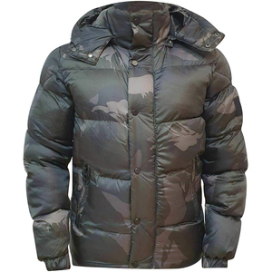 Chaqueta de Invierno Larga para Hombre, Ligera, Cortavientos, con Cuello Alto, Forro de Piel, Capucha Cálida, Informal, Acolchada, de Tela de Lona - Product Image 4
