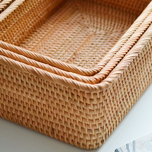 Cesta de almacenamiento de ratán natural a precio muy barato con varios tamaños hechos a mano de Vietnam - Product Image 2