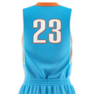 Diseña tu propio uniforme de baloncesto con logotipo a precio barato Uniforme de baloncesto de último diseño al por mayor con todos los tamaños disponibles - Product Image 6