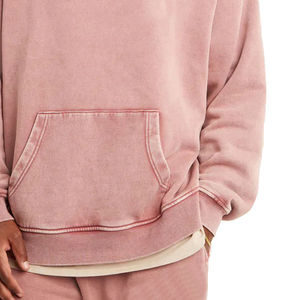 Sudadera con Capucha de Alta Calidad para Hombre, Lavada al Ácido, con Cierre, Personalizable, Informal, Unisex, para Invierno - Product Image 3