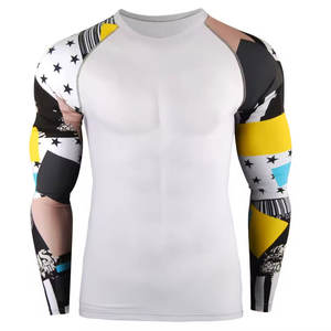 Vêtements de sport pour hommes, chemises de compression pour la salle de sport, vêtements d'entraînement, sublimation, chemises de compression pour hommes - Product Image 1