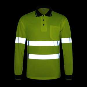 Camiseta Casual de Manga Larga Reflectante de Alta Calidad, Personalizada, de Poliéster y Algodón, para Trabajo en Exteriores, Construcción, Seguridad Vial - Product Image 5