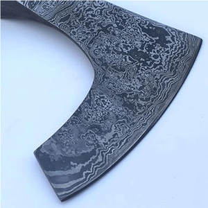 Tête de hache en acier damas sur mesure avec des conceptions uniques idéales pour le camping Bushcraft Artisan Tools et DIY Wood Projects - Product Image 3