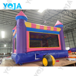 Château gonflable <span class=keywords><strong>pour</strong></span> fête de <span class=keywords><strong>mariage</strong></span> Jumping Dear, toboggan gonflable, 4x4x3.2m, capacité de 600 livres, matériau nylon/PVC, souffleur inclus 1 - Product Image 6
