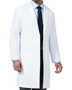 Blouse de médecin, blouse d'infirmière, blouse de travail, blanc, longueur standard, texture lisse, confortable, boutons sécurisés, polyester/coton, hôpital - Product Image 3