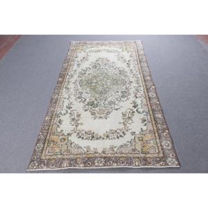 พรมวินเทจ พรมขนาดใหญ่ 5x9.1 ฟุต พรมลายตะวันออกสีน้ำตาล - Product Image 1