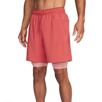 Shorts de sport pour homme rose 2 en 1 avec doublure de compression, séchage rapide, entraînement athlétique, shorts d'entraînement, logo personnalisé, motif uni - Service OEM