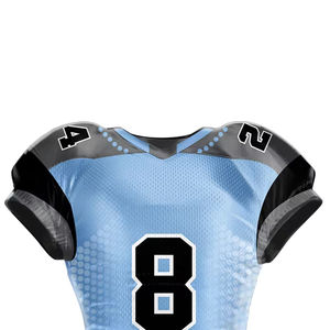 Vente directe d'usine maillots de Football américain de couleur unie personnaliser la taille nouvelle mode maillot de Football en gros - Product Image 5