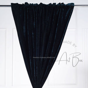 Hot Selling Double Layer 100% <b>Velvet</b> Fabric Window <b>Curtains</b> Elegant Luxury Hotel Room Door <b>Blackout</b> Drapes for the Living Room - Product Image 1