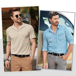 Haute qualité nouveau Durable écologique 3.3cm largeur ceinture en cuir fendu Style formel réglable avec boucle en alliage matériau de peau de vache - Product Image 6