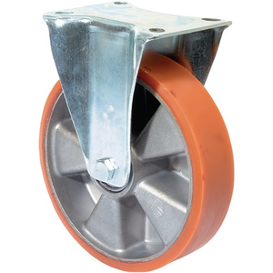 160 mm <b>Swivel</b> Casters 300 kg Capacity Cast Polyurethane Tire with Aluminum BS for Furniture-135 X 110 mm Size - Product Image 3