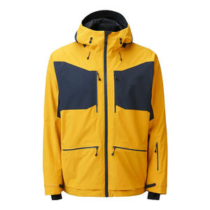 Veste de ski à capuche avec logo sur le devant, résistante au vent, respirante, écologique, unisexe, veste d'hiver pour la neige, protection extérieure - Product Image 1