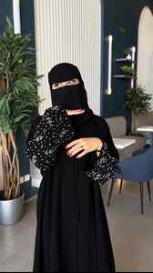 Elegant Modest Hand Embroidered Women's Premium Designer Sleeve cutwork <b>Abayas</b> Formal Traditional Dubai Dresses Breathable Cloth - Product Image 4