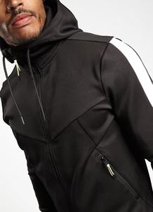 Conjunto de 2 piezas con logotipo personalizado, chándales de gimnasio ajustados a medida de último diseño para hombre, chándal de Otoño de talla grande transpirable al por mayor - Product Image 2