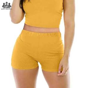 Conjunto de shorts y sujetador deportivo sólido para mujer |   Conjunto Deportivo de 2 Piezas Transpirable de Secado Rápido |   Ropa Deportiva Ecológica de Spandex/Nylon | - Product Image 6