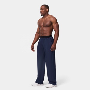 Pantalon de survêtement décontracté pour homme, taille mi-haute, ample, élastique, séchage rapide, respirant, léger, personnalisable, idéal pour la course et le fitness en hiver - Product Image 3