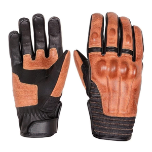 Premium Leather & Denim Motorcycle <b>Gloves</b> Summer Dual Protection <b>Touchscreen</b> Motorcycle Auto Racing Wear For Unisex - Product Image 3