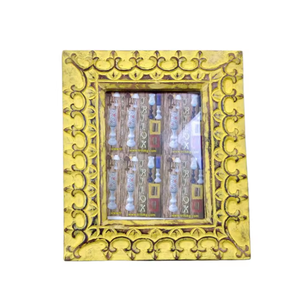 Marco de Fotos de Madera Dura de Alta Calidad SURINDRA Hecho a Mano, 8x10, con Acabado Dorado Antiguo y Diseño Moderno, en Venta por Exportadores - Product Image 1