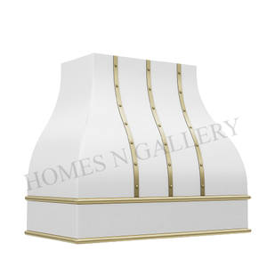Toldo de chimenea de acero y hierro, diseño único, isla de cocina con acabado increíble, hecho en la India - Product Image 4