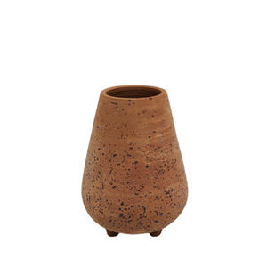 Jarrón redondo de flores hecho de arcilla, jarrones elegantes de último diseño de color Natural y de Terracotta para decoración de jardín e interior personalizada - Product Image 3