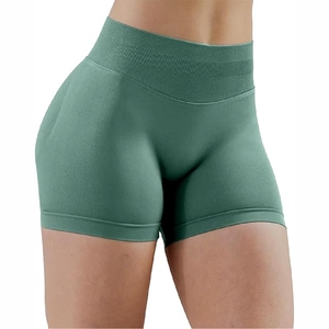 Nuevo 2025 La mejor calidad Gym Fitness Leggings de yoga sin costuras, sin costuras, pantalones cortos de cintura alta Mujeres Pantalones cortos de yoga - Product Image 3