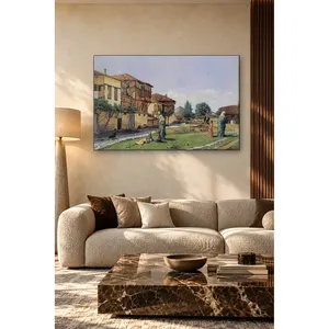 Fida Osman Hamdi Bey Femmes et enfants dans une rue de Gebze, impression sur toile - Product Image 3