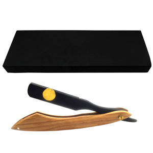 Maquinilla de afeitar de peluquero de salón profesional para afeitar de hombres Venta caliente maquinilla de afeitar desechable de seguridad con mango de madera de alta calidad - Product Image 1