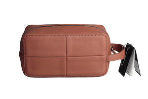 กระเป๋าเครื่องสำอาง,กระเป๋าหนังแท้สำหรับผู้ชายและผู้หญิงชุดอุปกรณ์โกนหนวด Dopp Kit - Product Image 6