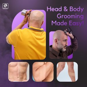 Afeitadora Eléctrica Facial para Hombre, Recortadora Inalámbrica Impermeable con Estuche de Viaje, Triple Cuchilla, IPX7, Lavable, Mini Afeitadora Eléctrica - Product Image 3