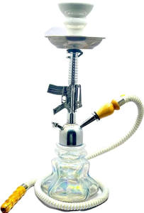 ชุดสูบมอระกู่อะคริลิคแบบพกพาชิชาชุดสูบบุหรี่มอระกู่แก้วอาราบิกสุดหรู - Product Image 4