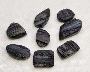 Tourmaline noire Druzy Cabochon poli Tailles de mélange de pierres précieuses - Product Image 6