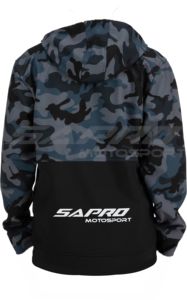 Veste de moto imperméable et coupe-vent Sapro Motosport Warm-Up Thermal Softshell à capuche respirante de style urbain - Product Image 3