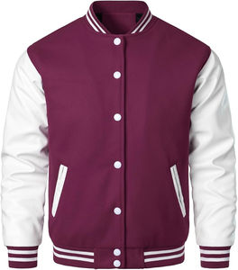 Vestes universitaires personnalisées de haute qualité, imprimées et brodées, à vendre à un prix raisonnable, fermeture à boutons, vestes universitaires pour hommes - Product Image 2