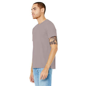 <b>Pink</b> Gravel Unisex CVC <b>T</b>-<b>Shirt</b>: 52% Airlume Combed Cotton, 48% Poly Blend - Product Image 2