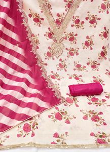 Elegante Traje de Fiesta Rojo para Mujer de la Marca Fabzone, Estilo Indio y Pakistaní, con Dupatta, Aspecto Exquisito - Product Image 4