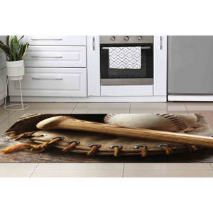 Tapis imprimé sur le thème du baseball - Tendance, moderne, motivant, d'appoint, pour escalier, couloir, tapis fin non tissé - Product Image 2