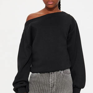 เสื้อสเวตเตอร์เด็กผู้หญิงผ้าขนแกะคอตตอนเนื้อนุ่มเปิดไหล่ปล่อยไหล่เนื้อผ้าระบายอากาศได้ดีปรับขนาดได้ตามต้องการ/ตัวเลือกสีมีสไตล์ - Product Image 6