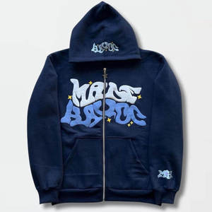 Sweat-shirt à capuche décontracté pour homme en coton premium, couleur unie, respirant, logo personnalisé imprimé, streetwear, pull à capuche de haute qualité - Product Image 4