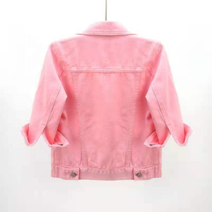 Chaqueta vaquera desgastada, venta al por mayor, chaqueta vaquera para mujer, prendas de vestir ajustadas, chaqueta vaquera informal de manga larga a la moda - Product Image 6