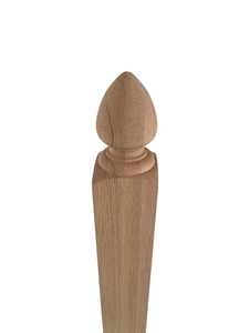 Parte de escalera de madera maciza certificada FSC de tamaño personalizado superventas 4004S poste de roble blanco Newel para proyectos de escaleras - Product Image 4